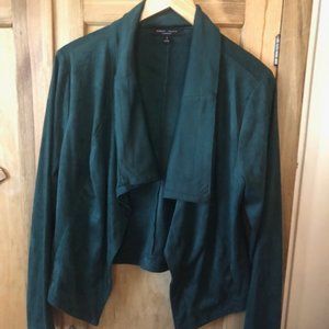 Green Faux Suede Jacket - Romeo & Juliet Couture